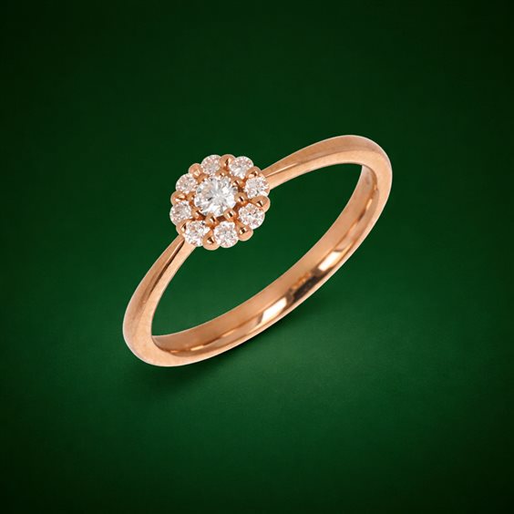 Ring Namuri Woman in Gold Diamante 0.26 Ct AN-NUDA10 - AN-NUDA10
